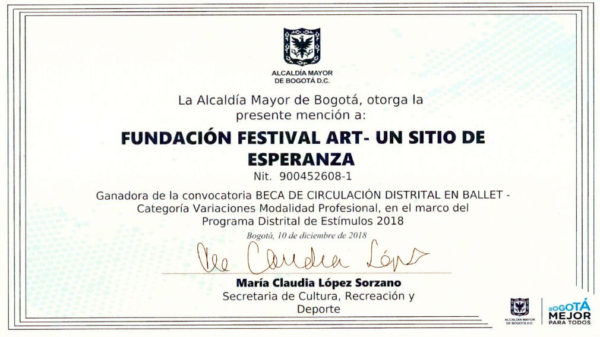 Premio Alcaldía de Bogota